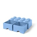 40061736 Pojemnik LEGO Szufladki 8 Jasnoniebieski