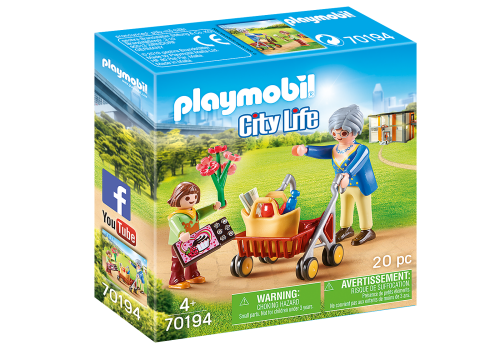 PLAYMOBIL 70194 Babcia z chodzikiem