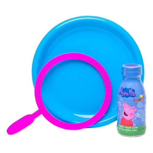 Tuban 6581 Zestaw w siatce Świnka Peppa 250ml + podstawka + 1 plastikowa obręcz