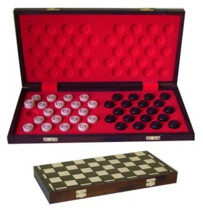 FILIPEK 0123 Drewniane warcaby stupolowe