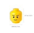 40321724 Pojemnik LEGO Głowa Chłopiec L