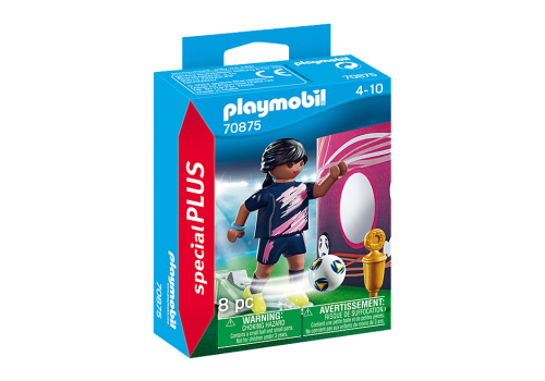 PLAYMOBIL 70875 Piłkarka z bramką
