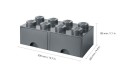 40061754 Pojemnik LEGO Szufladki 8 ciemnoszary