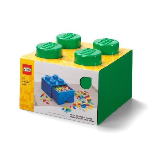 40051734 Pojemnik LEGO Szufladki 4 zielony