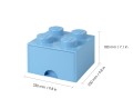 40051736 Pojemnik LEGO Szufladki 4 jasnoniebieski