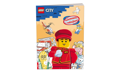 Książka NA-6003 LEGO City Kolorowanka z naklejkami