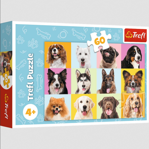 TREFL 17374 Puzzle 60 elem. Słodkie psiaki