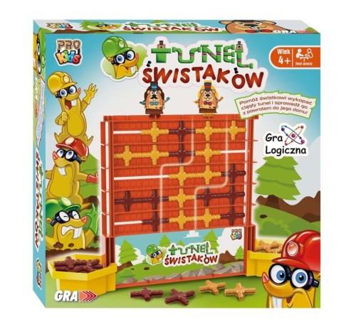 Pro Kids 2634 Gra logiczna Tunel świstaków