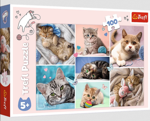 TREFL 16420 Puzzle 100 W kocim świecie