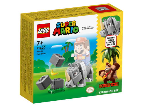 KLOCKI LEGO 71420 Nosorożec Rambi — zestaw rozszerzający Z SERII LEGO MARIO
