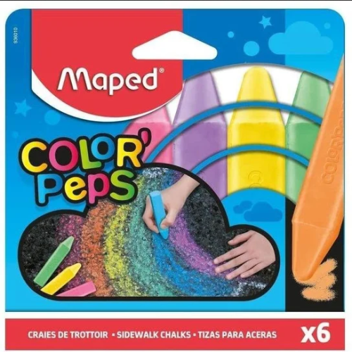MAPED 0109 Kreda chodnikowa Colorpeps 6 kolorów