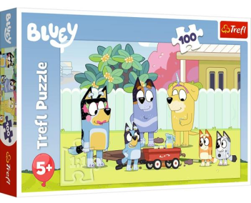 TREFL 16471 Puzzle 100 Wesoły świat Bluey