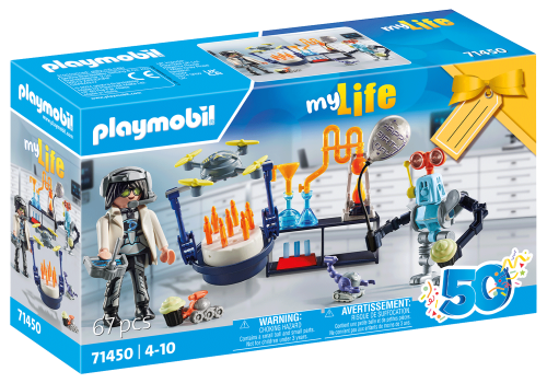 PLAYMOBIL 71450 Naukowiec z robotami