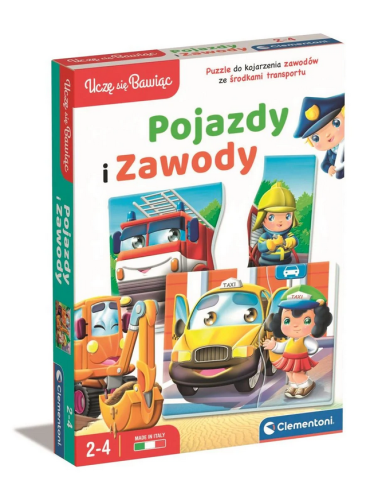Clementoni 7658 Układanka Pojazdy i zawody