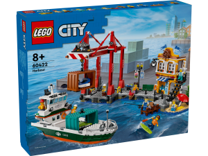 KLOCKI LEGO 60422 Nadmorski port ze      statkiem towarowym Z SERII LEGO City