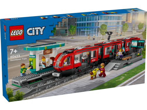 KLOCKI LEGO 60423 Tramwaj miejski ze stacją Z SERII LEGO City
