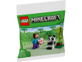 Klocki LEGO 30672 Steve i mała panda z serii LEGO Minecraft