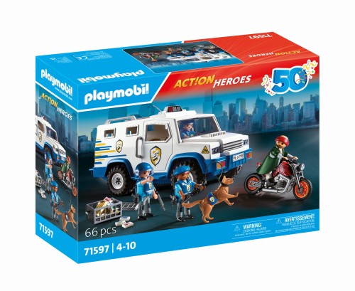 PLAYMOBIL 71597 Transporter pieniędzy