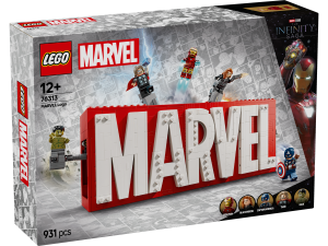 KLOCKI LEGO 76313 Logo MARVEL  z minifigurkami Z SERII LEGO Super Heroes