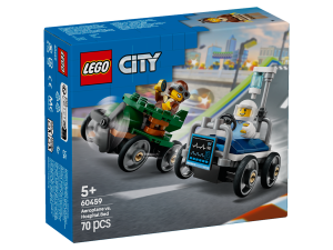 KLOCKI LEGO 60459 Zestaw wyścigówek:     samolot kontra łóżko szpitalne Z SER