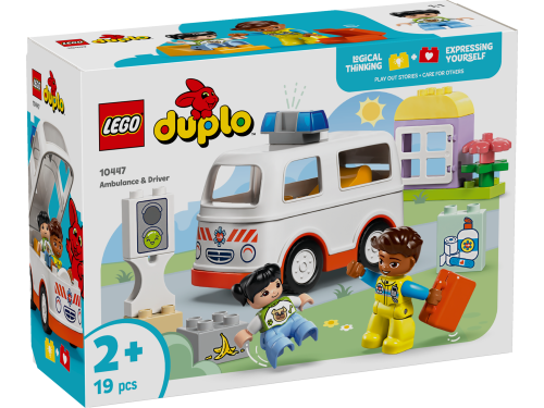 KLOCKI LEGO 10447 Karetka z kierowcą Z SERII LEGO Duplo