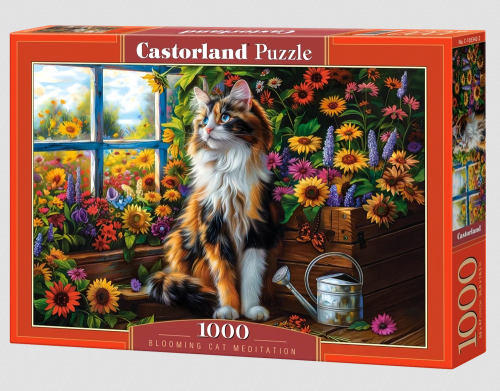 Castorland 5342 Puzzle 1000 Blooming Cat Meditation