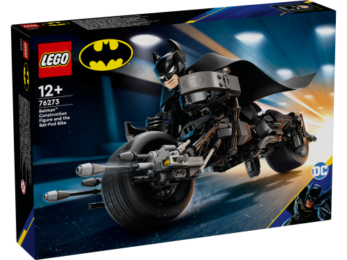 KLOCKI LEGO 76273 Figurka Batmana™ do zbudowania i batcykl Z SERII LEGO Super Heroes