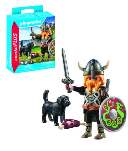 PLAYMOBIL 71755 Wiking z psem stróżującym
