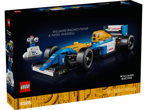 KLOCKI LEGO 10353 Williams Racing FW14B i Nigel Mansell Z SERII LEGO Icons