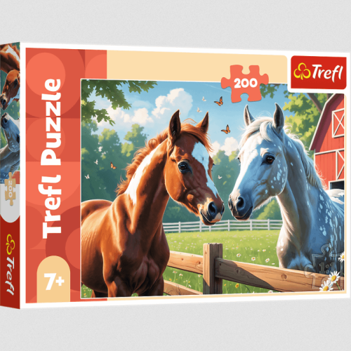 TREFL 13328 Puzzle 200 Konie na polanie