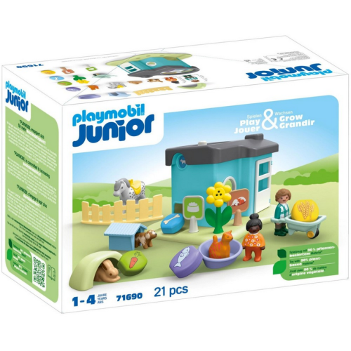 PLAYMOBIL 71690 Junior: Hotel dla zwierząt z dozownikiem