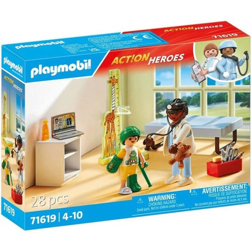 PLAYMOBIL 71619 Pediatra z pluszowym misiem