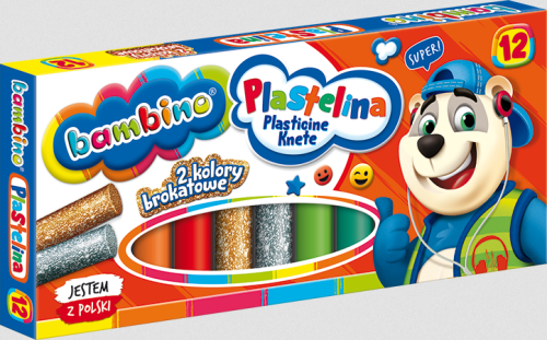 BAMBINO 1710 Plastelina 12 kolorów