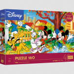 TREFL 40055 Puzzle 160 Zabawa w kałużach Disney Mickey Mouse