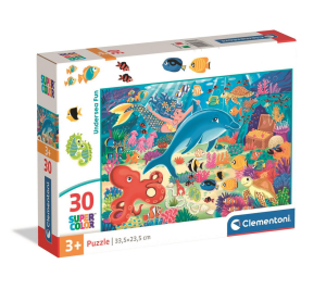 Clementoni 8371 Puzzle 30 Super Kolor Undersea Fun