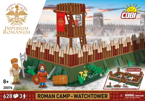 Klocki COBI 20076 Wieża strażnicza rzymskiego obozu - ROMAN CAMP – WATCHTOWER