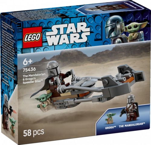 KLOCKI LEGO 75436 Śmigacz Mandalorianina i Grogu Z SERII LEGO Star Wars