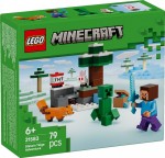 KLOCKI LEGO 21583 Przygoda stevea        w tajdze Z SERII LEGO Minecraft