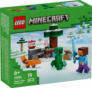 KLOCKI LEGO 21583 Przygoda stevea        w tajdze Z SERII LEGO Minecraft