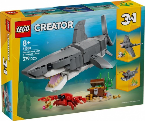 KLOCKI LEGO 31381 Groźny rekin i skrzynia ze skarbem Z SERII LEGO Creator