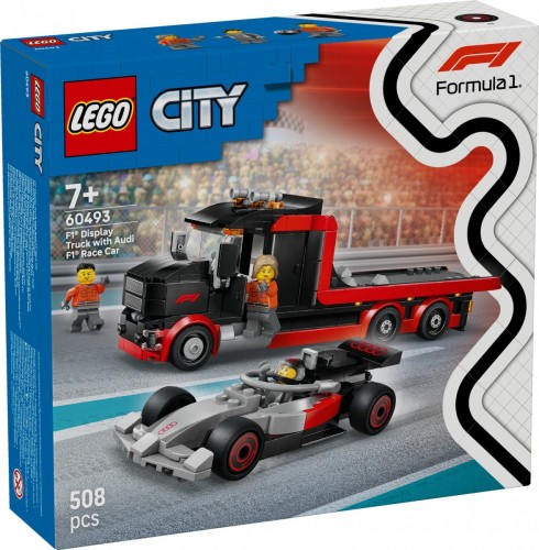Klocki LEGO 60493 Ciężarówka F1 z bolidem Audi F1 z serii LEGO CITY