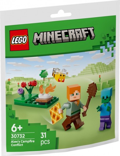 KLOCKI LEGO 30732 Potyczka Alex przy ognisku Z SERII LEGO Minecraft