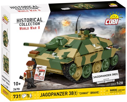 KLOCKI COBI 2670 JAGDPANZER 38(t) HETZER “CHWAT“ (BRAVE)
