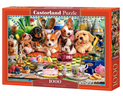 Castorland 5335 Puzzle 1000 Puppies Dessert