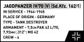 KLOCKI COBI 2668 Jagdpanzer IV/70 (V)