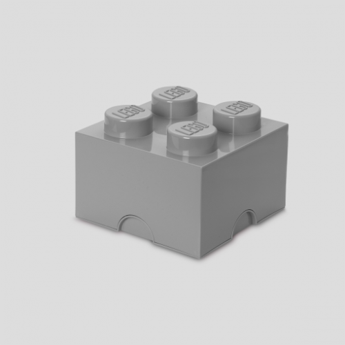 40031740 Pojemnik LEGO 4 szary