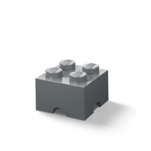 40031754 Pojemnik LEGO 4 ciemnoszary