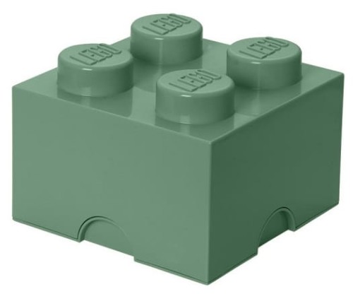 40031747 Pojemnik LEGO 4 Brudna zieleń